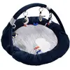 Image de Tapis D'éveil Marinière En Velours - Baby Sailor Bleu