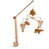 Image de Mobile Musical En Bois Avec Jouets Ours En Gaze De Coton - Orsino Marron