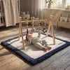 Image de Arche D'éveil Bois Avec 4 Jouets Bleu