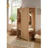 Image de Meuble De Rangement Avec Étagères Et Penderie En Décor Bois - Up Marron