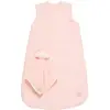 Image de Gigoteuse Bébé Hiver En Double Gaze De Coton Et Son Doudou Mouchoir Rose