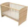 Image de Lit Évolutif - Little Big Bed En Bois Décor Chêne Doré - Azur Marron