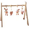 Image de Arche D'éveil Bois Avec 4 Jouets Rose