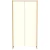 Image de Armoire 2 Portes En Bois Décor Chêne Miel - Cannelle Beige