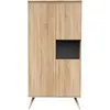 Image de Armoire 3 Portes 1 Niche En Bois - Seventies Marron
