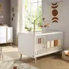 Image de Lit Évolutif - Little Big Bed Sur Pieds Bois - Paloma Blanc/marron