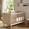 Image de Lit Évolutif - Little Big Bed Sur Pieds Bois - Paloma Marron/beige