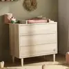 Image de Commode 3 Tiroirs Pieds Bois - Paloma Marron