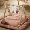 Image de Arche D'éveil Bois Avec 4 Jouets Beige/rose