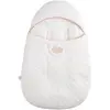 Image de Nid D'ange Bébé 5 Attaches En Coton Matelassé - Petit Coeur Blanc/rose
