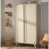 Image de Armoire B ©b © 2 Portes Avec Pieds Bois - Melinee Marron/beige