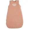 Image de Gigoteuse Douillette Bébé En Coton Matelassé - Petit Coeur Rose