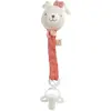 Image de Attache -tétine En Coton Bio Et Bouclette - Petit Soleil Rose