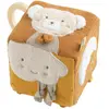 Image de Cube D'activités Bébé En Coton Bio - Petit Coeur Jaune