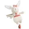 Image de Peluche Mini Musical En Bouclette Coton Bio - Petit Soleil Beige/rose