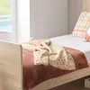 Image de Couverture Bébé Léopard En Gaze De Coton Et Polaire - Petit Chou Ecru/rose