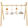 Image de Arche D'éveil Bois Avec 4 Jouets Ecru/caramel