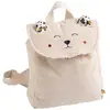 Image de Sac À Dos Maternelle En Velours Côtelé Avec Oreilles Ecru