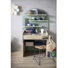 Image de Bureau Enfant - Décor Bois Chêne Sépia Forme Arche Vert/marron