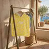 Image de Poncho De Bain Bébé En Coton - Pop Jaune