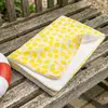 Image de Serviette De Bain / Plage Double Gaze De Coton Imprimé Jaune