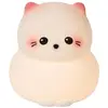 Image de Veilleuse Chat Blanc En Silicone - Rechargeable Beige