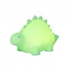 Image de Veilleuse Dino En Silicone Rechargeable Usb Vert