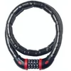 Image de Antivol câble articulé à combinaison vélo niveau sécurité 7 Masterlock Noir 18 mm x 1 m 171757