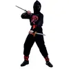 Image de Déguisement Enfant Ninja Noir, Rouge