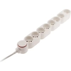 Image de Multiprise Zenitech 8 Prises Avec Interrupteur Blanche - Cable 1.5m