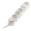Image de Multiprise Zenitech 4 Prises + 2 Usb-a Avec Interrupteur Blanche - Cable 1.5m