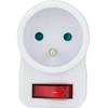 Image de Prise Zenitech Avec Interrupteur Blanche