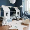 Image de Fauteuil Enfant En Tissu Bouclette - Sky Blanc