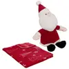 Image de Plaid + Peluche Père Noël Rouge