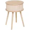 Image de Table De Chevet 2 Portes - Nysos Beige