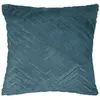 Image de Coussin Déhoussable Effet Imitation Fourrure Bleu Canard