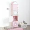 Image de Casiers De Rangement Enfant - Colonne Rose