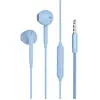 Image de Ecouteurs Bluetooth Réducteur de bruit - Ecouteurs Renforcés Jack 3.5mm Télécommande/Micro Bouton Bleu + Garantie à vie Force Play en occasion ou reconditionné