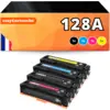 Image de Pack de 4 toners compatible HP 128A (BK+C+M+Y)