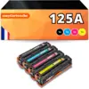 Image de Pack de 4 toners compatible HP 125A (BK+C+M+Y)