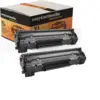 Image de Pack de 2 Toners compatibles CANON 713 noir