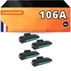 Image de Pack de 4 Toners compatibles HP 106A noir
