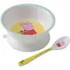 Image de Bol Ventouse Avec Cuillère Peppa Pig Blanc