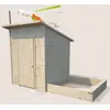 Image de Cabane En Bois Avec Bac À Sable Intégré Palm Springs Marron