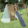 Image de Aire De Jeux Avec Tipi Et Toboggan Apollon Marron