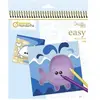Image de Carnet de 24 feuilles à colorier Animaux marins Avenue Mandarine Graffy Easy Bleu TU GY130C