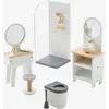 Image de Mobilier de salle de bain pour poupée mannequin en bois FSC® blanc