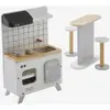 Image de Mobilier de cuisine pour poupée mannequin en bois FSC® blanc
