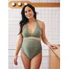 Image de Maillot de bain de grossesse 2 pièces irisé kaki