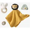 Image de Coffret cadeau 4 pièces : doudou personnalisable + anneau de dentition + hochet + boîte à musique en bois FSC® tanzanie
